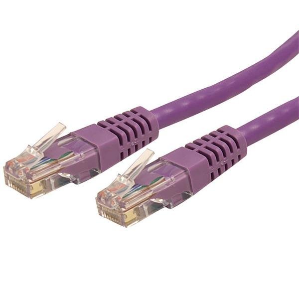 StarTech.com Cable Patch Cat6 UTP Moldeado RJ-45 Macho – RJ-45 Macho, 6.1 Metros, Púrpura CAT6 UTP RJ45 MOLDEADO MORADO   .