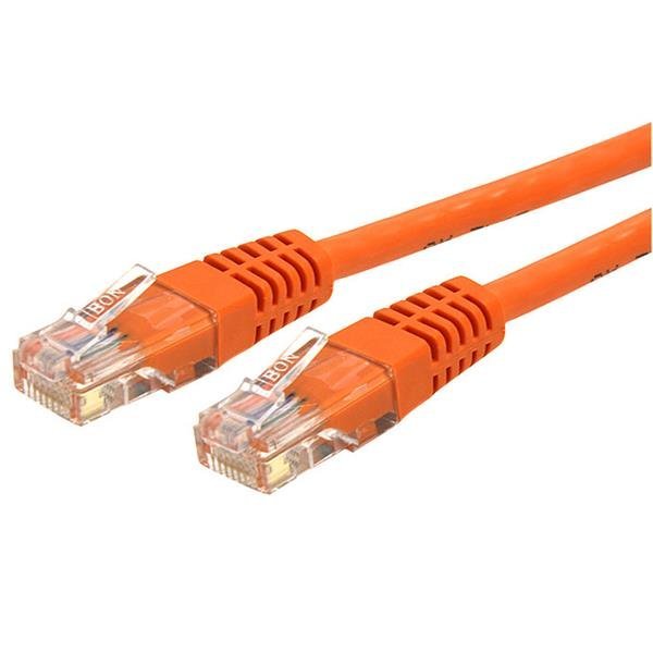 StarTech.com Cable de Red 6m Categoria Cat6 UTP RJ45 Gigabit Ethernet ETL – Patch Moldeado – Naranja – Cable for Dispositivo de red, Dispositivo de seguridad, Dispositivo VoIP, Panel de distribución, Hub, Workstation, Enchufe de pared – 10Gbit/s – Cable de conexión – Oro Conector chapado – CMG – 24 AWG – Naranja CABLE 6M GIGABIT ETHERNET REDCAT6 UTP RJ45 MOLDEADO NARANJA .