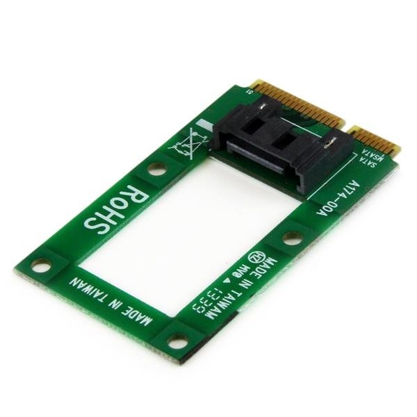 StarTech.com Adaptador mSATA a SATA MSAT2SAT3 para Disco Duro o SSD – Tarjeta Convertidora Mini SATA a SATA TARJETA ADAPTADOR MSATA A SATAPARA DISCO DURO SSD CONVERTIDOR