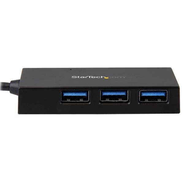 StarTech.com Hub Concentrador USB C 3.0 Macho – 1x USB C/ 3x USB A, Negro A 1X USB-C 3X USB-A