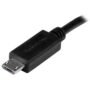StarTech.com Cable USB OTG de 20cm - Cable Adaptador Micro USB a Micro USB - Macho a Macho - Cable for Tableta, Smartphone, Disco duro externo - 28 AWG - Negro CABLE USB OTG 20CM ADAPTADORMICRO USB A MICRO USB   .