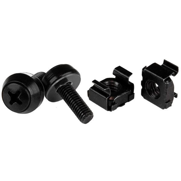100 TORNILLOS TUERCAS JAULA CAGE NUTS M5 PARA RACK NEGRO    .
