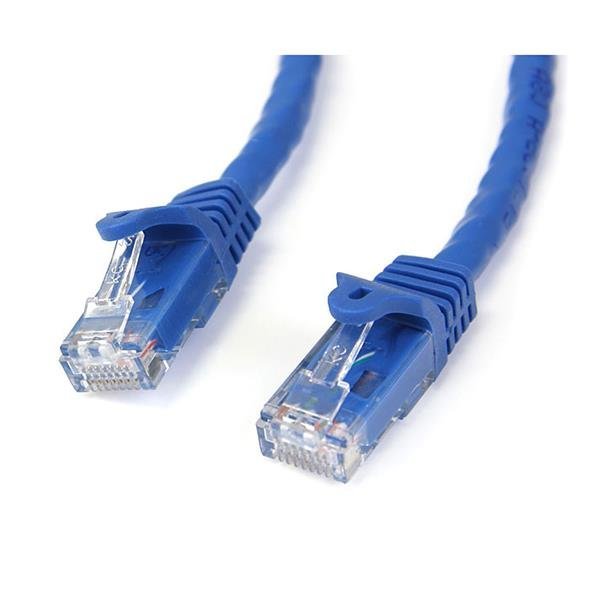 StarTech.com Cable de Red 2.1m Categoría Cat6 UTP RJ45 Gigabit Ethernet ETL Patch Moldeado Snagless – Azul – Cable for Dispositivo de red, Workstation, Teléfono IP, Hub, Panel de distribución, Enchufe de pared – 10Gbit/s – Cable de conexión – Oro Conector chapado – CMG – 24 AWG – Azul CABLE DE RED 2.1M CAT6 UTPRJ45 GIGABIT ETL SNAGLESS AZUL .