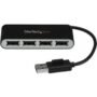 StarTech.com Concentrador USB 2.0 de 4 Puertos con Cable Integrado - Hub Portátil USB 2.0 - 4 Total USB Port(s) - 4 USB 2.0 Port(s) - PC, Mac, Linux HUB USB 2.0 4 PUERTOS CON CABLE INTEGRADO