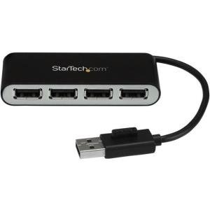 StarTech.com Concentrador USB 2.0 de 4 Puertos con Cable Integrado – Hub Portátil USB 2.0 – 4 Total USB Port(s) – 4 USB 2.0 Port(s) – PC, Mac, Linux HUB USB 2.0 4 PUERTOS CON CABLE INTEGRADO