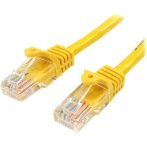 StarTech.com Cable 45PAT50CMYL de Red de 0.5m Amarillo Cat5e Ethernet RJ45 sin Enganches – Cable for Dispositivo de red, Conmutador, Hub, Workstation, Panel de conexión – Cable de conexión – Oro Conector chapado – 24 AWG – Amarillo CABLE RED 0.5M AMARILLO CAT5EETHERNET SIN ENGANCHE