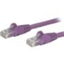 StarTech.com Cable de Red de 10m Púrpura Cat6 UTP Ethernet Gigabit RJ45 sin Enganches - Cable for Dispositivo de red, Hub, Panel de distribución, Enchufe de pared, Workstation, Teléfono IP - 10Gbit/s - Cable de conexión - Oro Contacto chapado - CMG - 24 AWG - Violeta CABLE DE RED 10M PURPURA CAT6ETHERNET GIGABIT SIN ENGANCHES