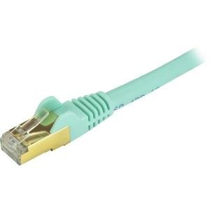 StarTech.com Cable de 6m CAT6a Ethernet Aguamarina – Cable de red 10Gb Cat6a Snagless Blindado RJ45 PoE de 100W – 10GbE con Certificación UL/TIA – Cable for Base de conexión, Dispositivo de red, Portátil, Computadora de escritorio, Hub, Conmutador, Router, Servidor de impresión, Panel de conexión, Dispositivo compatible con PoE, Dispositivo VoIP – 10Gbit/s – Cable de conexión – Apantallado – Oro Conector chapado – CMG – 26 AWG – Aqua CABLE DE RED ETHERNET CAT6A BLLINDADO DE 6M AGUAMARINA