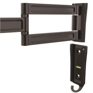 StarTech.com Soporte de Pared de Doble Giro para Monitor 13″ – 27″, hasta 15Kg, Negro O PARA MONITOR MONTURA VESA