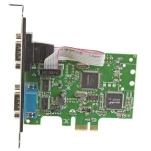 StarTech.com Tarjeta Serial PCI Express de 2 Puertos DB9 RS232 PUERTOS DB9 RS232 UART 16C1050
