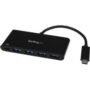 StarTech.com Hub USB C de 4 Puertos USB Tipo A (USB 3.0 5Gbps SuperSpeed) - PD de 60W y Carga Passthrough - Adaptador Portátil USBC a USBA - 4 Total USB Port(s) - 4 USB 3.0 Port(s) - PC, Mac HUB USB 3.0 4 PUERTOS CON PD E.