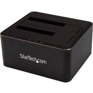 StarTech.com Docking Station USB 3.0 de 2 Bahías SATA de 2.5 o 3.5 Pulgadas para SSD o Disco Duro Base de Conexión para Unidades de Disco – Compartimento intercambiable en caliente – 2 x HDD admitido – 2 x SSD admitido – 2 x Bahía Total – 2 x Bahía 2,5″/3,5″ – Plástico, Aluminio DOCKING STATION USB 3.0 2 BAHIASATA 2.5 O 3.5