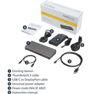 StarTech.com Docking Station Thunderbolt 3 TB3DOCK2DPPD con Lector de Tarjetas de Memoria SD, 5x USB 3.0, 2x Thunderbolt 3, Negro CON LECTOR SD USBC 2X4K PD 85W - Image 9