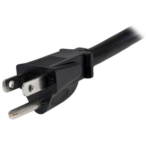 StarTech.com Cable PXT515C19146 de 1.8m (6 pies) de Alimentación de Servicio Pesado, Cable de Corriente NEMA 5-15P a C19, 15A 125V, 14AWG, Negro, UL - Para Router, Unidad de distribución eléctrica, Conmutador de red, Computador, Servidor - NEMA 5-15P / IEC 60320 C19 - 125 V AC / 15A - Negro - 1 Solamente CABLE DE 1.8M NEMA 5-15PA C19 SERVICIO PESADO CORRIENTE PC - Image 3
