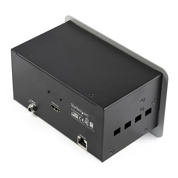 StarTech.com Gabinete BOX4HDECP2 de Conectividad de Audio y Video para Mesas de Conferencia – con Entradas HDMI / VGA / DisplayPort – con Salida HDMI – 4K – Receptor de satélite – 170.2mm Longitud GABINETE DE CONECTIVIDADAUDIO VIDEO PARA MESAS 4K