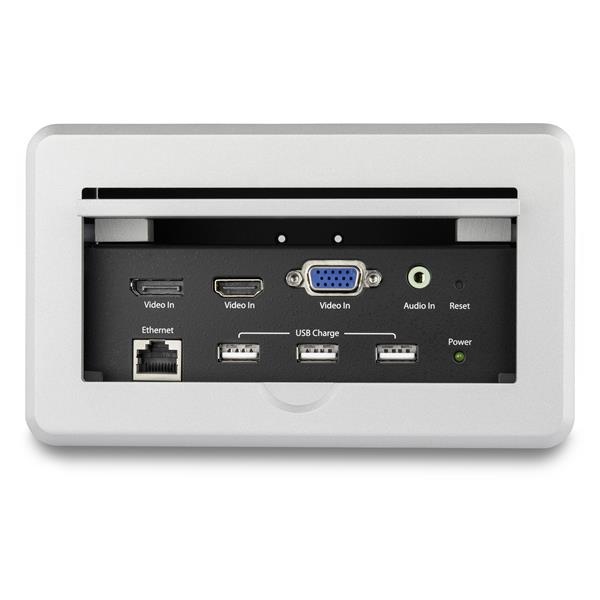 StarTech.com Gabinete BOX4HDECP2 de Conectividad de Audio y Video para Mesas de Conferencia - con Entradas HDMI / VGA / DisplayPort - con Salida HDMI - 4K - Receptor de satélite - 170.2mm Longitud GABINETE DE CONECTIVIDADAUDIO VIDEO PARA MESAS 4K - Image 2