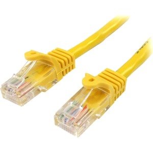 StarTech.com 45PAT1MYL Cable Patch Cat5e UTP sin Enganches RJ-45 Macho - RJ-45 Macho, 1 Metro, Amarillo CAT5E ETHERNET RJ45 SNAGLESS