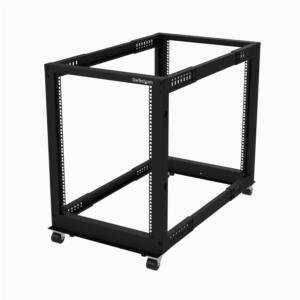 Rack Abierto StarTech.com  4 Postes, 15U, hasta 544kg, Negro 15U – 4 POSTES – AJUSTABLE