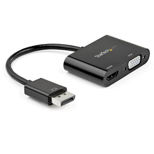 Adaptador StarTech.com DisplayPort Macho - HDMI + VGA Hembra, Negro 4K 60HZ - DP2VGAHD20 PARA MAC § WINDOWS - Image 4