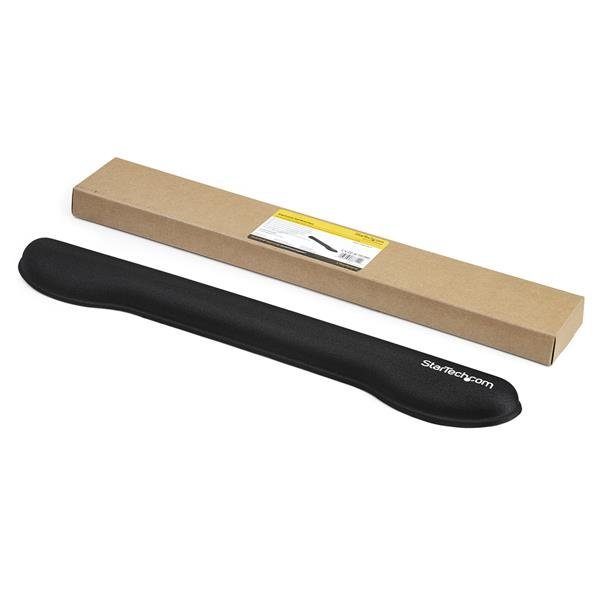 StarTech.com WRSTRST Reposamuñecas de Gel para Teclado – Ergonómico -Negro – Diseño Antideslizante – 25.4mm x 71.9mm x 459.7mm Dimensión – Negro – Plástico, Espuma, Tejido en malla, Gel – Antideslizante – 1 Solamente REPOSAMUNECAS DE GEL PARATECLADO – ANTIDESLIZANTE/ERGONOMIC