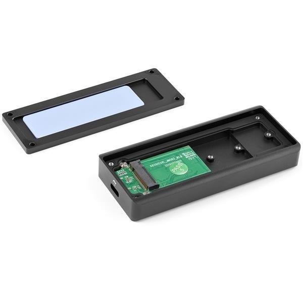 StarTech.com M2E1BRU31C Gabinete M.2 NVMe para SSD PCIe – IP67 Resistente Agua/Polvo – USB 3.1 Gen 2 – Data_N_A GABINETE M.2 NVME PARA SSDPCIE – IP67 – USB TIPO C – 10GBPS