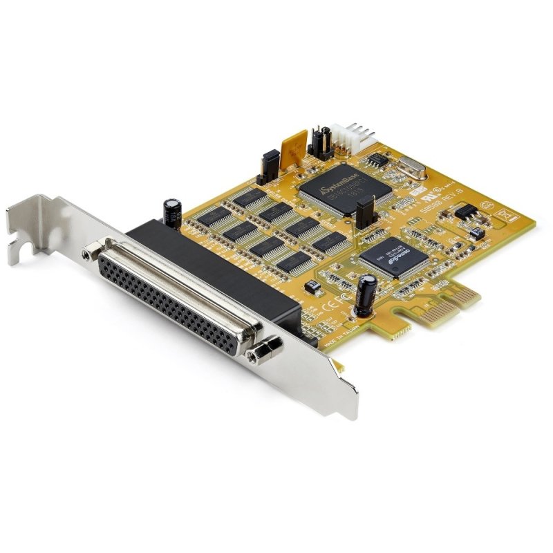 StarTech.com PEX8S1050 Tarjeta Serial PCI Express 8 puertos Controladora – Adaptador PCIe RS232 DB9 – UART 16C1050 – Protección ESD 15kV – Win/Linux – PCI Express 1.0a x1 – 921.40kbit/s – 16C1050 – Tarjeta enchufable TARJETA SERIAL PCI EXPRESS DE8 PUERTOS RS232 – PCIE A SERIE