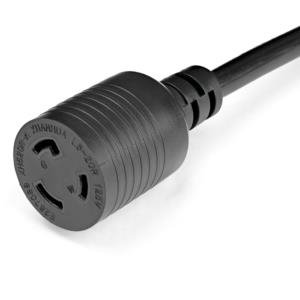 StarTech.com Cable PAC520PLR3 de 91cm de Extensión de Alimentación de Servicio Pesado, Cable Prolongador NEMA L5-20R a NEMA 5-20P, 13A 125V, 12AWG – Para Computadora de escritorio, Unidad de distribución eléctrica, Servidor, Monitor, Impresora – NEMA 5-20R / NEMA L5-20P – 125 V AC / 13A – Negro – 1 Solamente CABLE DE ALIMENTACION DE 90CMNEMA L5 20R A NEMA 5 20P 12AWG