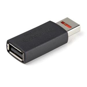 StarTech.com Adaptador USBSCHAAMF de Carga USB con Bloqueo de Datos - Adaptador USB-A de Carga Solamente - Macho a Hembra - para Teléfono/Tablet - Níquel Conector - Negro ADAPTADOR DE CARGA USB CONBLOQUEO DE DATOS-SOLO DE CARGA M/F