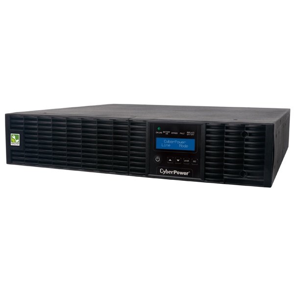 NOBREAK UPS CYBERPOWER OL1500, 1500VA/1350W,LCD,SAI Online de Conversion Dual,120V,8C,2U NOBREAK UPS CYBERPOWER OL1500.1500VA/1350W.LCD.ONLINE.SENOID.120