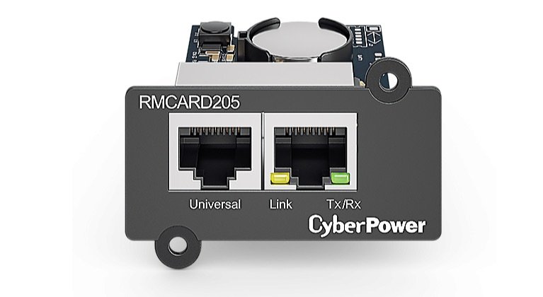 CyberPower Tarjeta de Monitoreo , 2x RJ-45 PR Y OR ENTRADA PARA ENVIROSENSOR