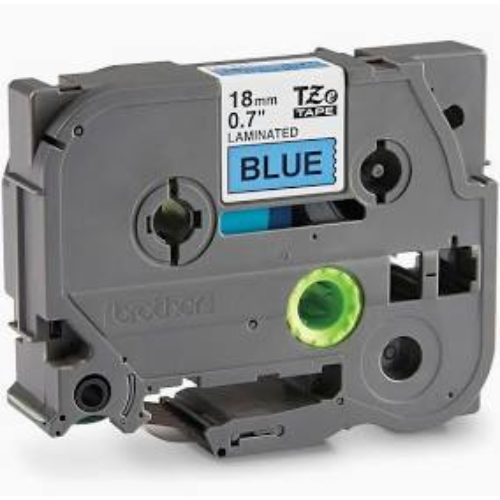 P-touch M531 Cinta para etiquetas – 12.70mm Width x 7.99m Longitud – Azul Metálico – 1 Rollo – No laminado, Auto-adhesivo CINTA NEGRO SOBRE AZUL12MM X 8M