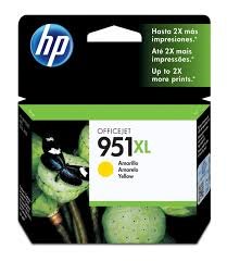 Cartucho Hewlett Packard de Tinta HP 951XL - Amarillo Original - Inyección de tinta - 1500 Páginas - 1 Paquete(s) RENDIMIENTO 1500PáGS.