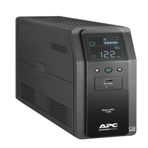 UPS BR1100M2-LM de línea interactiva by Schneider Electric Back-UPS Pro – 1.10kVA/600W – Torre – 16Hora(s) Recharge – 4.10Minuto(s) Stand-by – 120 V AC Entrada – 120 V AC Salida – 10 x NEMA 5-15R, 2 x USB Receptacle(s) BACK-UPS BR 1100VA 120 V .