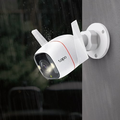 TP-Link Camara de seguridad wifi fija para exterior con vision nocturna en a color OUTDOOR SECURITY WI FI CAMERA .