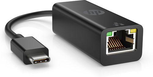 Cable Adaptador HP G2 USB-C a RJ45, plug-and-play, Admite velocidades hasta Gigabit Ethernet, Compatible 4Z527AA con Windows 11; Windows 10, Color Negro, Garantía de 1 año. ADAPTADOR DE RED G2 USB-CA RJ45 GIGABIT ETHERNET NEGRO1YW