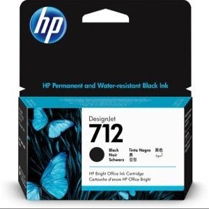 HP INC Cartucho Hewlett Packard de tinta HP 712 Inyección de tinta - Negro - Original - 1 Paquete - Inyección de tinta - 1 Paquete HP 712 NEGRO 38MLTINTA AMPLIO FORMATO