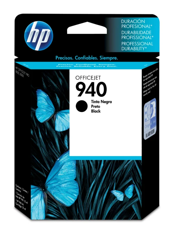 Cartucho HP 940 Negro, 1,000 Páginas, Original