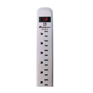 Barra Multicontacto Supresor Koblenz 00-5342-00-1 de Picos (SS-460 C) – 6 Contactos aterrizados – Protección de 460 Joules – Switch reset iluminado de 10 Amp – cable de 45 cm – clavija en 90 grados. BARRA MULTICONTACTO SS460CSUPRESOR DE PICOS 460JOULES