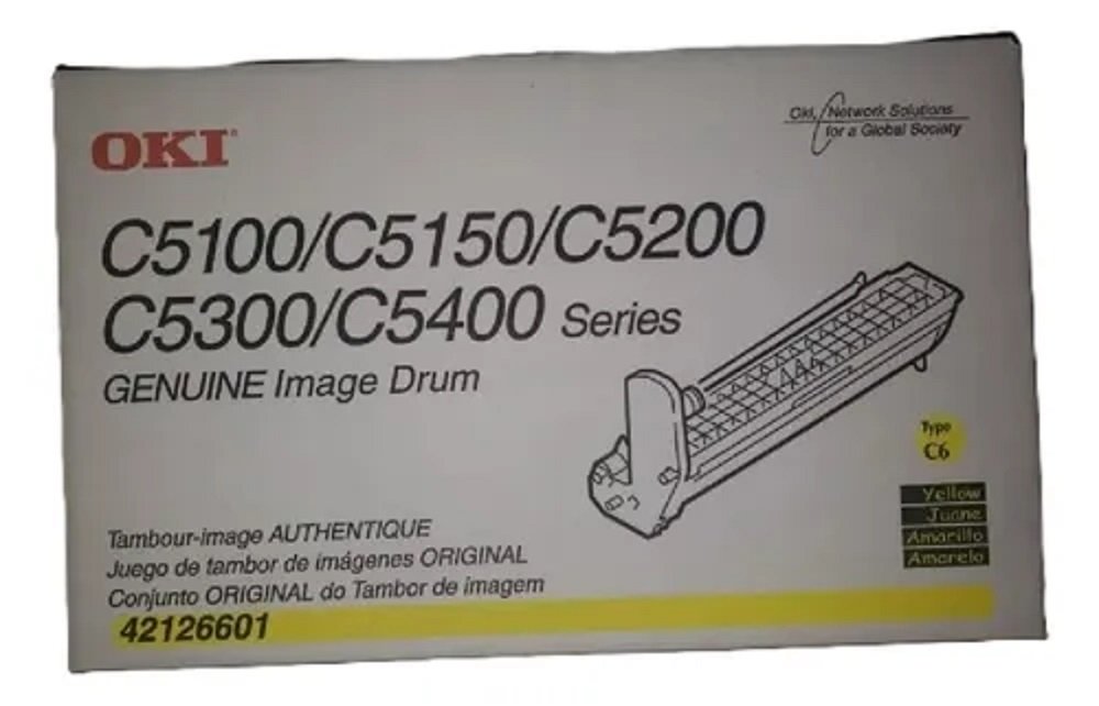 Tambor Oki 42126601 Amarillo, 15,000 Páginas, C5100, C5200, C5300, C5400, Original