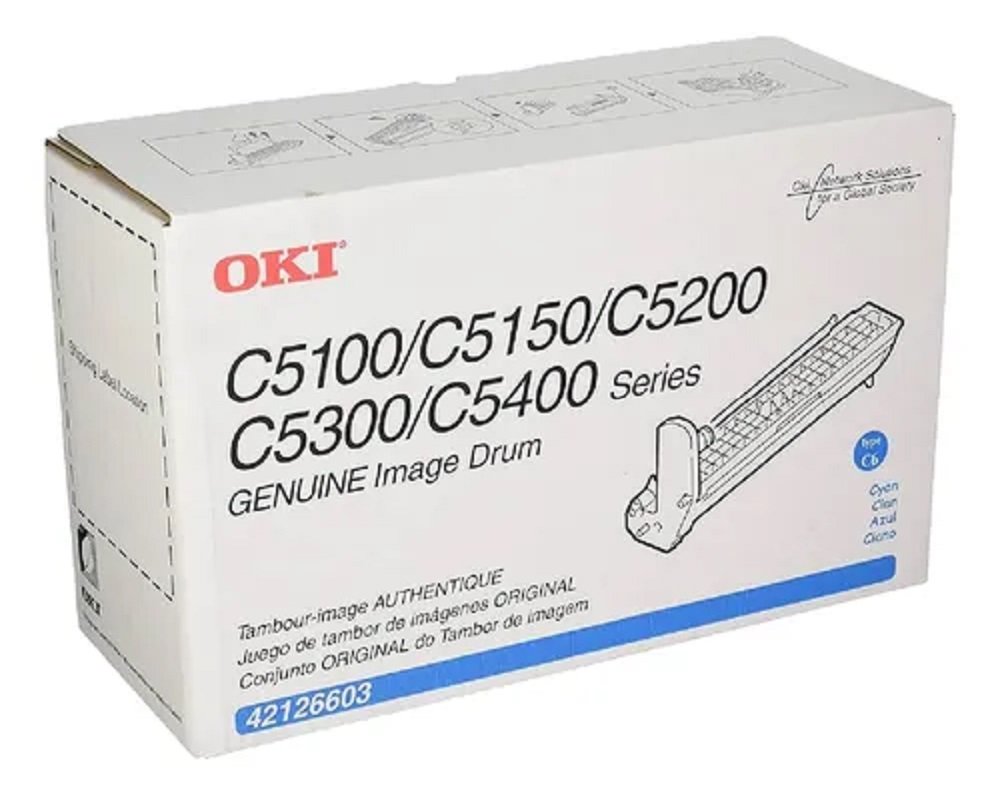 Tambor Oki 42126603 Cian, 15,000 Páginas, C5100, C5200, C5300, C5400, Original