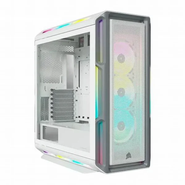 GABINETE CORSAIR ICUE 5000T RGB MEDIA TORRE BLANCO TG ATX 3 FAN