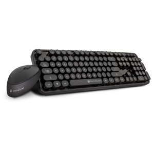 COMBO Otros TZ19COMB01-INA MOUSE Y TECLADO INALAMBRICO TECHZONE RETRO