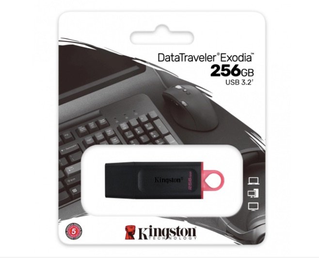 USB 3.2 MEMORIA KINGSTON 256GB GEN1 DT EXODIA (NEGRA) USB 3.2 MEMORIA KINGSTON 256GB GEN1 DT EXODIA (NEGRA)
