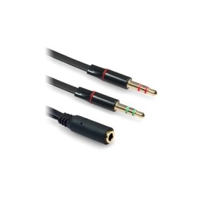 ADAPTADOR STEREO INY A 3.5 DUAL MACHO NEGRO BROBOTIX