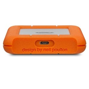 Disco Duro Externo Portatil 2TB USB 3.1 Type USB-C Rugged USB-C Resistente a impactos, lluvia y presion, Windows & Mac, Plata-Naranja, 2 Años LACIE STFR2000800 de Garantía. DISCO DURO EXT PORTATIL USB 3.1 2TB USB-C 2YR RUGGED RESCUE - Image 3