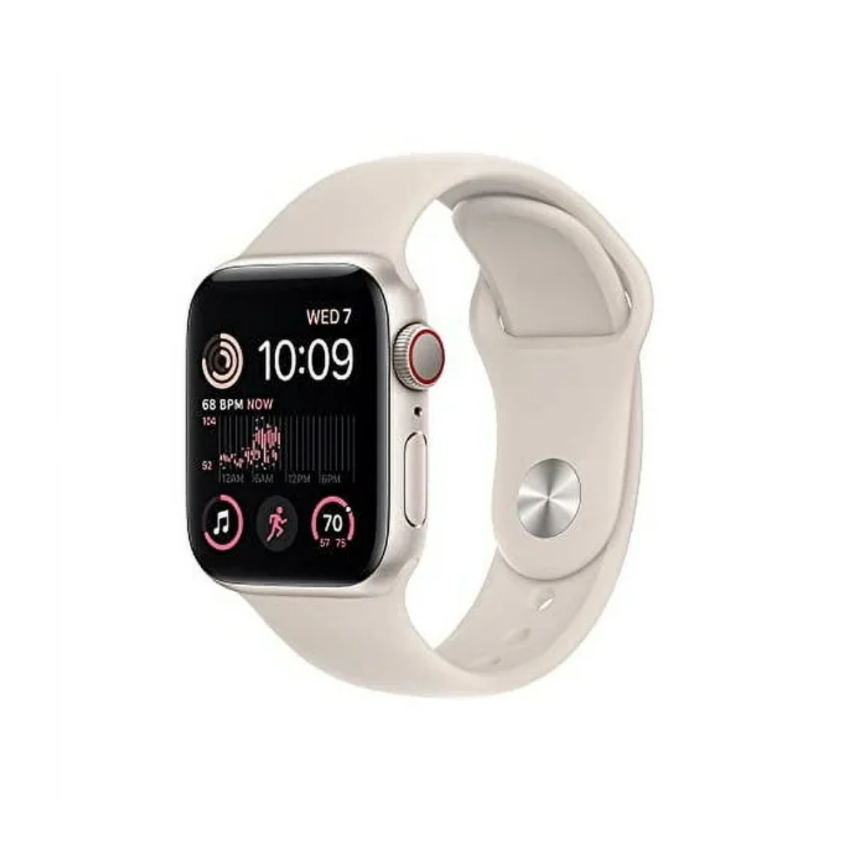 APPLE WATCH SE GPS + CELLULAR 4 4MM STARLIGHT ALUMINIUM CASE WITH L
