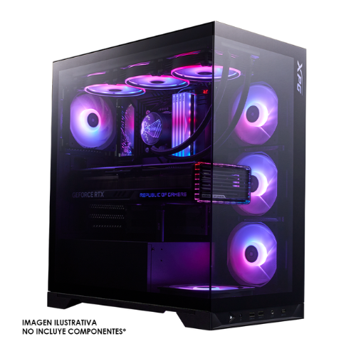 GABINETE ADATA XPG INVADER XBTF MEDIATORRE VIDRIO TEMP ATX 5 VENTILADORES NEGRO INVADERXBTFMTBKCWW