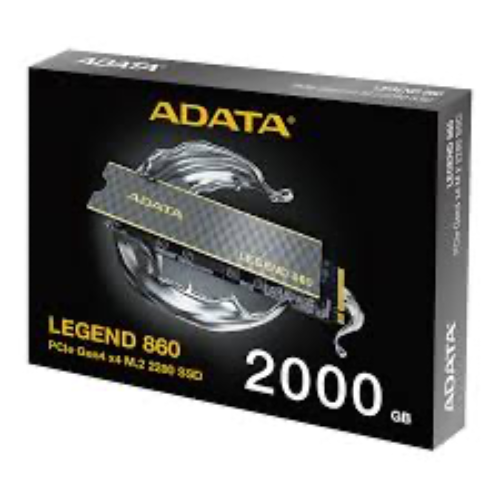 SSD INTERNO ADATA LEGEND 860 2TB M.2 PCIE GEN4X4 6000MBS Y 5000MBS SLEG 860 2000GCS