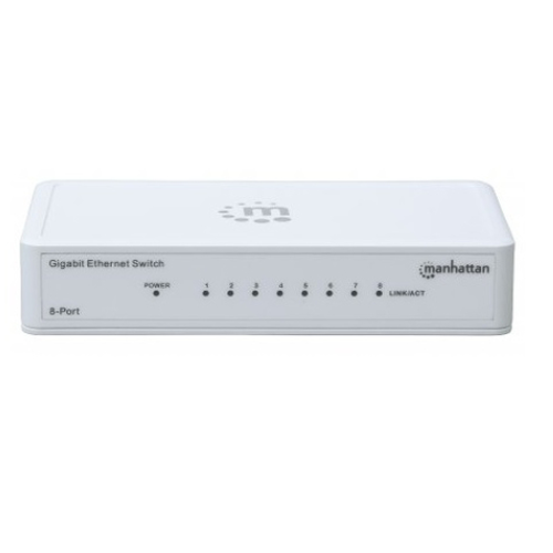 SWITCH Manhattan 560702 GIGABIT 10/100/1000 8 P UERTOS BLANCO