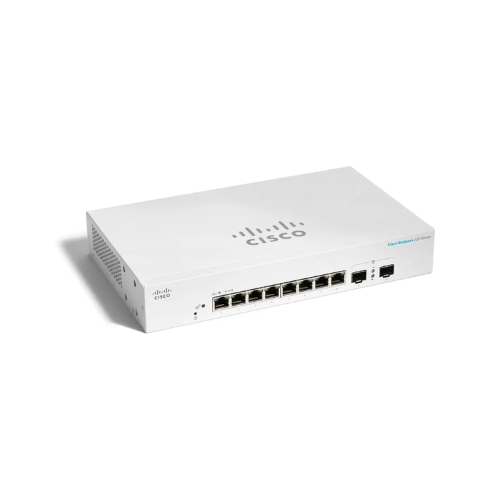 Cisco Switch CBS220 Administrable Smart Capa 2, 8 puertos Gigabit Ethernet, No PoE, 2 Puertos SFP (2x1G), CBS220-8T-E-2G-NA el smartnet se adquiere por separado CBS220 SMART 8-PORT GE EXT PS2X1G SFP